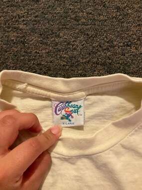 Vintage 90s Caribbean Soul Tropical Clipper Lizard Air T-Shirt XL